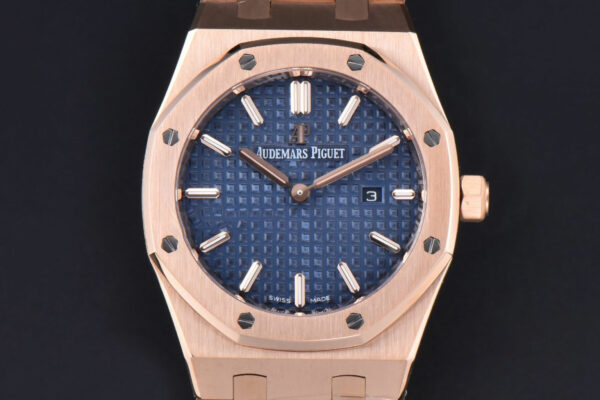 Royal Oak Ladies 67650OR 33mm ZF RG Blue Dial RG Bracelet Quartz