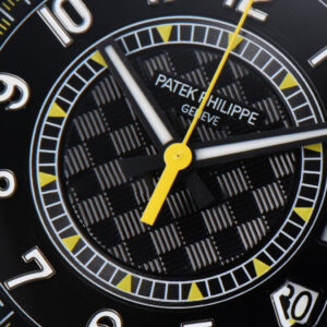 Calatrava 6007G 40mm ZF Black Dial Yellow Hand Nylon Strap 9015 - Image 7