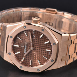 Royal Oak Ladies 67650OR 33mm ZF RG Chocolate Dial RG Bracelet Quartz - Image 5