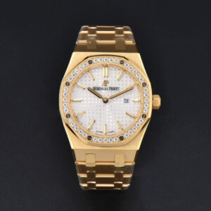 Royal Oak Ladies 67651BA 33mm ZF YG Diamond White Dial YG Bracelet Quartz