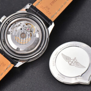 Navitimer V7F 41MM Black Dial Black Leather Strap A2824 - Image 21