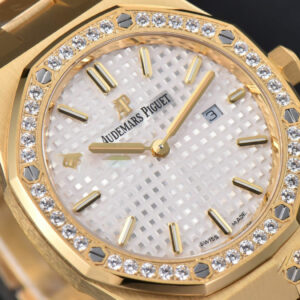 Royal Oak Ladies 67651BA 33mm ZF YG Diamond White Dial YG Bracelet Quartz - Image 5