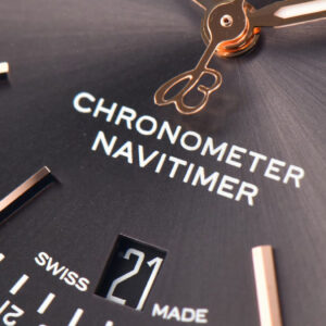 Navitimer V7F 41MM Gray Dial Brown Leather Strap A2824 - Image 6