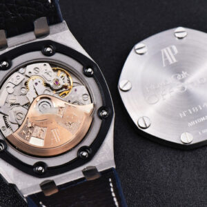Royal Oak Offshore 26170ST JF 42MM White Dial Red Hands Black Leather Strap A7750 V3 - Image 2