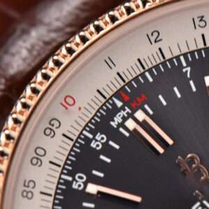 Navitimer V7F 41MM Gray Dial Brown Leather Strap A2824 - Image 9