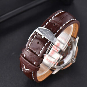 Navitimer V7F 41MM Gray Dial Brown Leather Strap A2824 - Image 13
