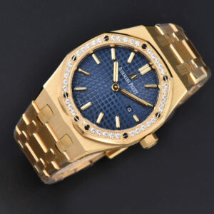 Royal Oak Ladies 67651BA 33mm ZF YG Diamond Blue Dial Blue Bracelet Quartz - Image 6