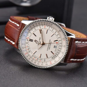Navitimer V7F 41MM White Dial Brown Leather Strap A2824 - Image 18