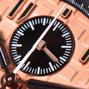 Royal Oak Offshore 26470OR RG JF 44MM YG Dial Black Subdial Black Leather Strap A3126 - Image 13