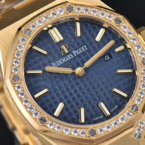 Royal Oak Ladies 67651BA 33mm ZF YG Diamond Blue Dial Blue Bracelet Quartz - Image 5
