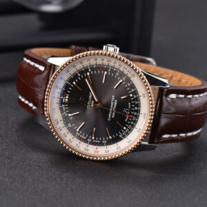 Navitimer V7F 41MM Gray Dial Brown Leather Strap A2824 - Image 22