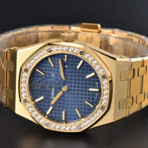Royal Oak Ladies 67651BA 33mm ZF YG Diamond Blue Dial Blue Bracelet Quartz - Image 3
