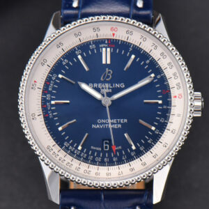 Navitimer V7F 41MM Blue Dial Blue Leather Strap A2824