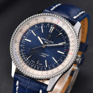 Navitimer V7F 41MM Blue Dial Blue Leather Strap A2824 - Image 6