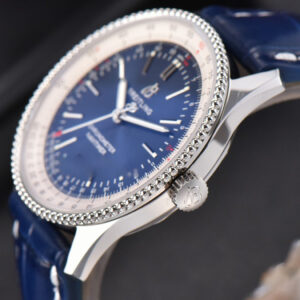 Navitimer V7F 41MM Blue Dial Blue Leather Strap A2824 - Image 13