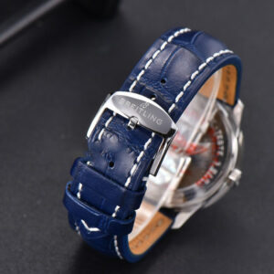 Navitimer V7F 41MM Blue Dial Blue Leather Strap A2824 - Image 17