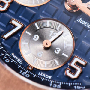Royal Oak Offshore 26471SR RG JF 44MM Blue Dial Black Leather Strap A3126 - Image 13