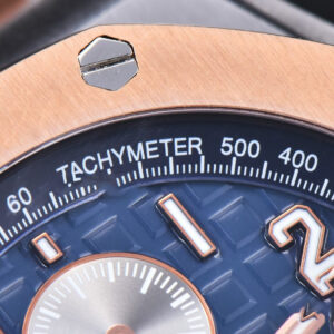Royal Oak Offshore 26471SR RG JF 44MM Blue Dial Black Leather Strap A3126 - Image 16