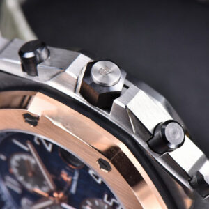 Royal Oak Offshore 26471SR RG JF 44MM Blue Dial Black Leather Strap A3126 - Image 19