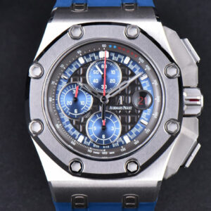 Royal Oak Offshore 26568PM JF 44MM Blue Dial Blue Rubber Strap A3126 - Image 2