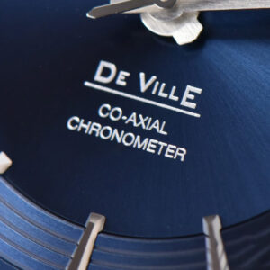 De Ville Hour Vision VSF 41MM Blue/Silver Dial Black Croco Strap A8500 - Image 4
