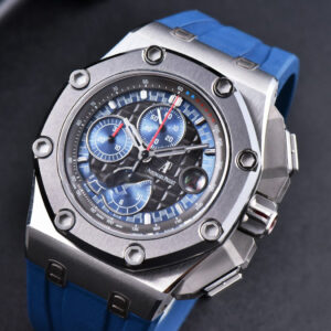 Royal Oak Offshore 26568PM JF 44MM Blue Dial Blue Rubber Strap A3126 - Image 5