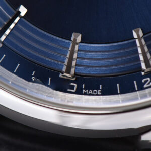De Ville Hour Vision VSF 41MM Blue/Silver Dial Black Croco Strap A8500 - Image 6