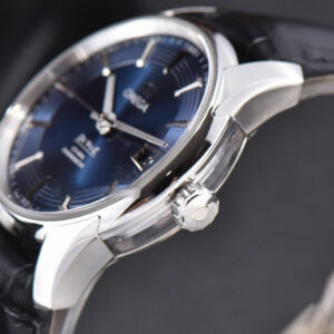 De Ville Hour Vision VSF 41MM Blue/Silver Dial Black Croco Strap A8500 - Image 8