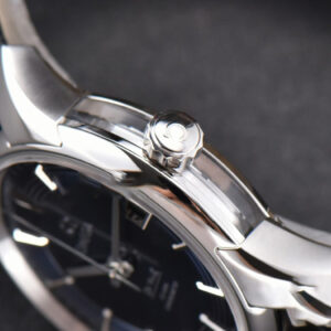 De Ville Hour Vision VSF 41MM Blue/Silver Dial Black Croco Strap A8500 - Image 9