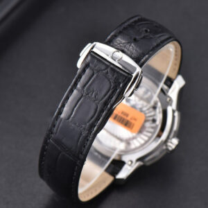 De Ville Hour Vision VSF 41MM Blue/Silver Dial Black Croco Strap A8500 - Image 11
