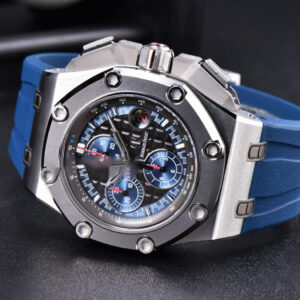 Royal Oak Offshore 26568PM JF 44MM Blue Dial Blue Rubber Strap A3126 - Image 15