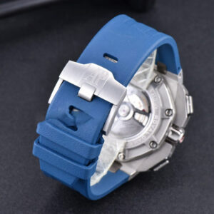 Royal Oak Offshore 26568PM JF 44MM Blue Dial Blue Rubber Strap A3126 - Image 16