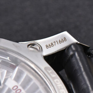 De Ville Hour Vision VSF 41MM White/Silver Dial Black Croco Strap A8500 - Image 5