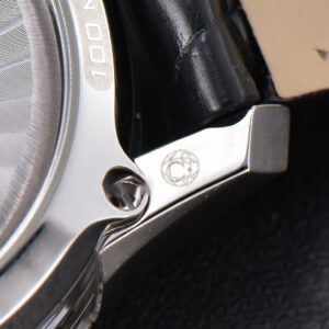 De Ville Hour Vision VSF 41MM White/Silver Dial Black Croco Strap A8500 - Image 6