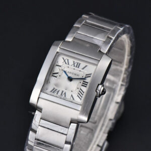 Tank Francaise Small 25.7mmx 21.2mm K11F SS Bracelet Quartz - Image 4