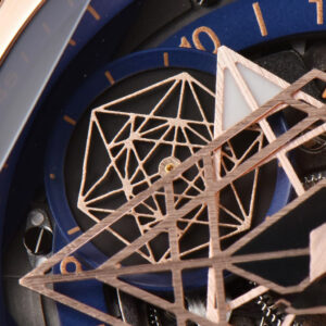 Big Bang Sang Bleu II Chrono RG 45mm BBF Blue Skeleton Dial Blue Rubber Strap HUB1240 - Image 3