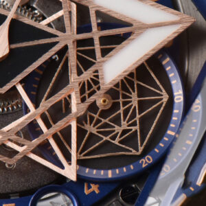 Big Bang Sang Bleu II Chrono RG 45mm BBF Blue Skeleton Dial Blue Rubber Strap HUB1240 - Image 4