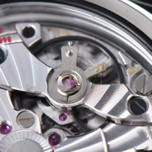 De Ville Hour Vision VSF 41MM White/Silver Dial Black Croco Strap A8500 - Image 11