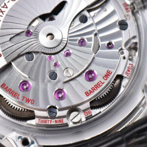 De Ville Hour Vision VSF 41MM White/Silver Dial Black Croco Strap A8500 - Image 14