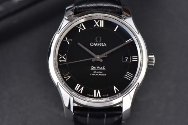 De Ville Hour Vision VSF 41MM Black Dial Black Croco Strap A8500