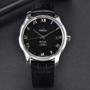 De Ville Hour Vision VSF 41MM Black Dial Black Croco Strap A8500 - Image 17
