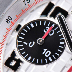 Royal Oak Offshore 26170ST JF 42MM White Dial Red Hands Black Leather Strap A7750 V3 - Image 9