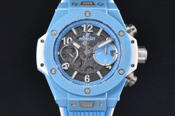 Big Bang Unico Blue Magic Ceramic 44mm BBF (ZF) Skeleton Dial Blue Rubber Strap A1280