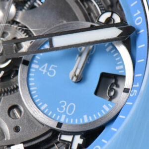 Big Bang Unico Blue Magic Ceramic 44mm BBF (ZF) Skeleton Dial Blue Rubber Strap A1280 - Image 4