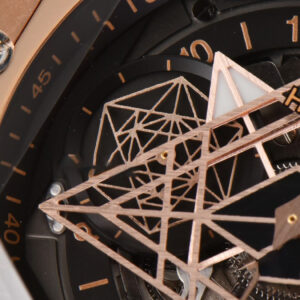 Big Bang Sang Bleu II Chrono RG 45mm BBF Black Skeleton Dial Black Rubber Strap HUB1240 - Image 11