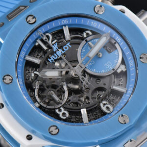 Big Bang Unico Blue Magic Ceramic 44mm BBF (ZF) Skeleton Dial Blue Rubber Strap A1280 - Image 8