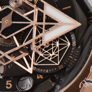 Big Bang Sang Bleu II Chrono RG 45mm BBF Black Skeleton Dial Black Rubber Strap HUB1240 - Image 12