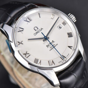 De Ville Hour Vision VSF 41MM White Dial Black Croco Strap A8500 - Image 18