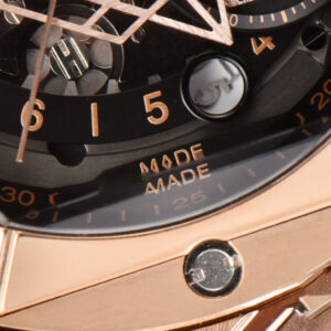 Big Bang Sang Bleu II Chrono RG 45mm BBF Black Skeleton Dial Black Rubber Strap HUB1240 - Image 14