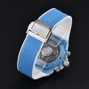 Big Bang Unico Blue Magic Ceramic 44mm BBF (ZF) Skeleton Dial Blue Rubber Strap A1280 - Image 12